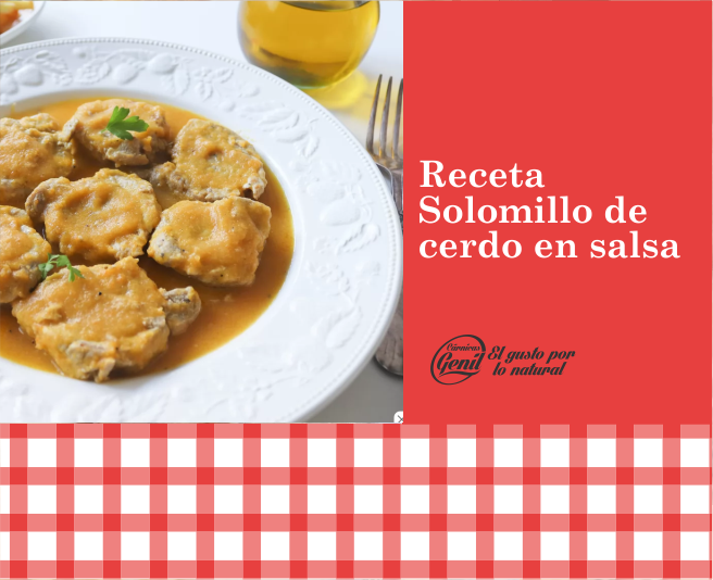 Solomillo de cerdo en salsa tradicional